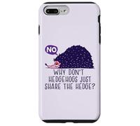Pourquoi ne Pas Partager la haie ? Meme hérisson Amusant Coque pour iPhone 7 Plus/8 Plus