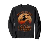 Pourquoi Oui Actually I Can Drive A Stick Halloween Sweatshirt