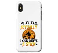 Pourquoi Oui, en Fait, Je Peux Conduire Une sorcière bâton Halloween Filles Coque pour iPhone X/XS