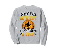 Pourquoi Oui, en Fait, Je Peux Conduire Une sorcière bâton Halloween Filles Sweatshirt