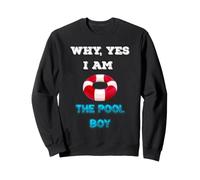 Pourquoi Oui, Je suis Pool Boy Funny Pool Boy Sweatshirt