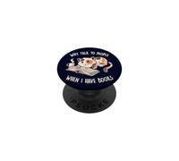 Pourquoi Parler aux Gens Quand J'Ai des Livres Mignon Chat lisant EduEly PopSockets PopGrip Adhésif