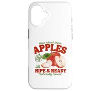 Pourquoi Pas Les Pommes drôles de Fruits biologiques Coque pour iPhone 16