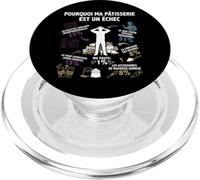 Pourquoi pâtisserie est Un échec Pâtissier patissière Drôle PopSockets PopGrip pour MagSafe