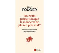 Pourquoi pense-t-on que le monde va de plus en plus mal ? - - Eddy Fougier - L'aube Eds De - broché - Essai