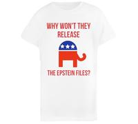 Pourquoi RefusentIls De Publier Les Dossiers Epstein ? T-Shirt Enfant Basic Coton Blanc Basic Cotton White Children's T-Shirt