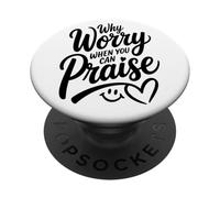 Pourquoi s'inquiéter Quand on Peut louer (Women's Christian) PopSockets PopGrip Adhésif
