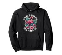 Pourquoi s'intégrer quand vous pouvez vous démarquer ? Flamant rose Sweat à Capuche