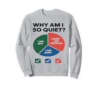 Pourquoi suis-Je si introverti ? Humour socialement maladroi Sweatshirt