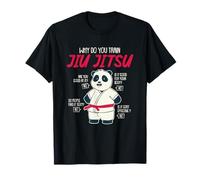 Pourquoi Vous entraînez-Vous Mignon Panda bjjj brésilien drôle Jiu Jitsu T-Shirt