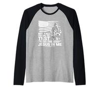 Pourquoi vous essayez de tester le Jésus en moi Manche Raglan