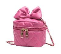 Pourse à seau pour femmes - sac à bandoulière en cuir PU avec détail de l'arc | Sac à bandoulière Hobo élégant | Small Square Handbag | Pourse quotidienne à la mode pour les femmes | Accessoire à la m