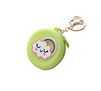 Pous à Main Argent CheoTime pour Les Femmes et Les Filles, Silicone Money Purse Sac Pouchure Pouch avec Zip Pocket Money Pouch Mini Sac de Rangement pour Cartes, clés, Pouche à (Expression de