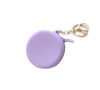 Pous à main argent CheoTime pour les femmes et les filles, Silicone Money Purse Sac Pouchure Pouch avec Zip Pocket Money Pouch Mini Sac de rangement pour cartes, clés, Pouche à (Couleur unie - violet)