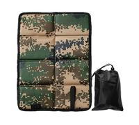 Pousque-Casse Le Randonnée, avec Tapis D'éponge Isolée Étanche, 34x44x1cm, Grand Coussin De Siège De Camping Pliable, Coussin De Voyage, Multi-Usage Polyvalent pour Beach Park Garden, Pêche en Ra