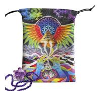 Pousse De Tarot - Sac De Rangement De Pont Rune, Porte-cordon En Velours | Carte De Tarot Crystal Dice Sac Pour Les Bijoux Et Les Alternatives De Boîtes-cadeaux En Voyant Une Pochette En Velours