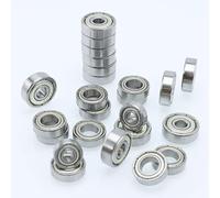 Poussée Bille Roulements Lot de 5 roulements à billes miniatures 608ZZ 1x3x1 3x7x3 4x7x2. 4x8x3 5x8x2. 5x10x4 pour patins voiture RC, en acier au carbone, gorge profonde