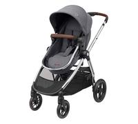 Maxi-Cosi Zelia Poussette Luxe 2 en 1, siège réversible, pliable à une main, convient dès la naissance jusqu'à environ 4 ans, 0 à 22 kg, gris Twillic