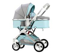 Poussette 2 En 1 Pousette 25 Kilo Chariot Landau pour Poupon Chariot À Deux Voies, Poussette for Bebe Enfant Chariot À Landauterie, Chariot De Bébé Idéal For 0 À 36 Mois(Blue B)