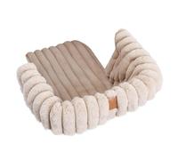 Poussette 2026 pour chien et chat avec rembourrage lavable Boucles pour des promenades confortables en plein air à l'intérieur comme transport de chiots (Kaki, taille unique)