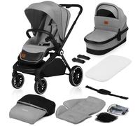 Poussette 2en1 Mika - Gris clair