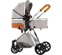 Poussette 3 en 1 Bébé Combinée Siège-Auto Nacelle Trio Réversible Réglable Haute Qualité gris gris G