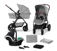 Poussette 3 en 1 Combinée Kinderkraft MOOV CT, Avec Siège auto I-size, Système de voyage, Réglage poignée, Gris