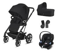 Poussette 3 en 1 Cybex Talos S Lux - Nacelle Cot S - Coque Aton M I-Size Deep Black