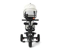 Poussette 3 Roues HUOLE, jusqu'à 25 kg, Trois Roues 3 /Pliable d'une Main/Légère - 7,5 kg/Porte Gobelet Inclus/Grande Panier -4 en 1 - gris clair