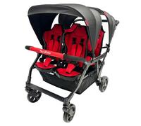 Poussette 4 places Assises Réversibles DSP4 Red