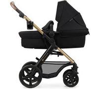 Poussette 4 en 1 Combinée Kinderkraft MOOV2, Inclus Siège auto avec base I-size, Système de voyage, Grandes Roues, Noir