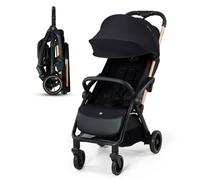 Kinderkraft APINO Poussette Légère, Ne Pèse Que 7,5 kg, Poussette De Voyage, Pliage automatique, AUTO FOLDING, Facile À Pince, Dossier Réglable En Position Allongée, poids maximum jusqu'à 24 kg, Noir