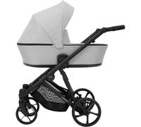 Poussette arizo 03 gris- cadre noir