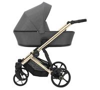 Poussette Arizo Premium 02 Graphite- Cadre Gold