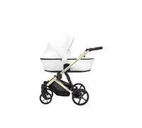 Kunert Poussette Arizo Premium 12 White Eco – Cadre doré – Beige