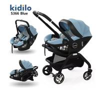 Poussette Bébé 3 en 1 Pliable Luxe avec Nacelle et Siège Auto, Confort Nouveau-né, Compacte et Multifonctionnelle