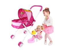 Poussette Bébé - 52x25x10CM Poussette pour Enfant, Jeu Rôle, Poussette Landeau Bebe pour, Poussette Et Landau Jouets Cadeau pour Les Enfants
