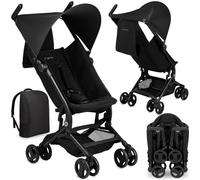 Poussette Bébé À Dos Ultra Compacte - Momi Grace - Voyage - Légère 6,2 Kg - Jusqu'à 15 Kg - Noir Noir