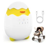 Poussette Bébé Aide au Sommeil,Berceur Automatique pour Bébé,Basculez Doucement la Poussette ou le Chariot,Rechargeable par USB,5 Niveaux Réglables,Minuterie 30/60/90min - Crée un Transat Portable