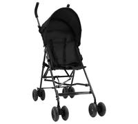 Vidaxl Poussette Bébé Anthracite Et Noir Acier Noir