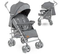 Poussette bébé canne compacte LIONELO Irma - De 6 à 36 mois - Moustiquaire incluse - Gris