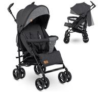Poussette bébé canne compacte LIONELO Irma - De 6 à 36 mois - Moustiquaire incluse - Gris foncé