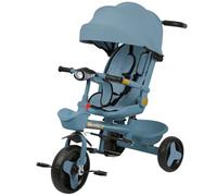 Poussette Bebe, Landau Bébé,Poussette 3 en 1, Poussette Canne, Trio, Accessoires, Adaptateurs Universels, Compacte, Grandes Roues, 25kg, panier spacieux-100 * 75 * 50cm-Bleu