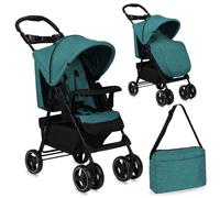 Poussette Bébé MoMi ISLA Ultra Compacte 0-15kg Sac Chancelière Vert