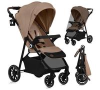 Poussette canne 6-48 mois LIONELO Emma One - Pliage d’une seule main - Grande surface - Moustiquaire - Beige