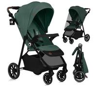 Poussette canne 6-48 mois LIONELO Emma One - Pliage d’une seule main - Grande surface - Moustiquaire - Vert