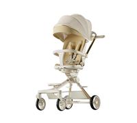 Poussette Canne avec Plateau, Poussette Reversible, Poussette à partir de 6 mois(Charge 25 kg) avec Dossier Réglables, Pliage Rapide, Roues Antidérapants, pour Voyage Avion (kaki)