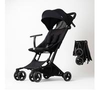 Poussette Canne BEBE2LUXE PIKO Ultra Compacte et légère Cabine Avion (noir)