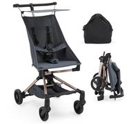 Poussette Canne Compacte Bébé 0-3 Ans, Ultra Légère 3.8 kg, Pliage Une Main, Poussette Pliable Voyage avec Auvent UPF 50+ et Grand Panier de Rangement, Bleu