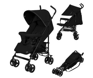 Poussette Canne Compacte Elia Légère 6-36 Mois Avec Moustiquaire Black Onyx TU
